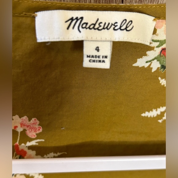 NWOT Madewell Blouse Floral - Picture 4 of 9